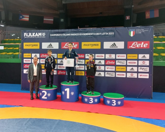 Campionato Italiano U14 lotta olimpica: Daniel Rosca porta Pioltello sul podio