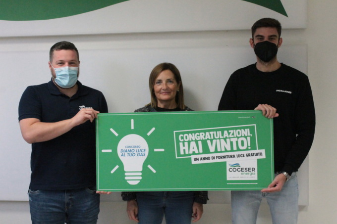 Un anno di energia gratis con Cogeser: ancora vincitori con “Diamo luce al tuo gas”
