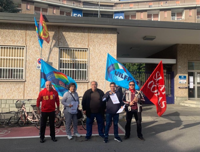 Diritti e dignità, la protesta dei sindacati davanti all’Istituto Geriatrico