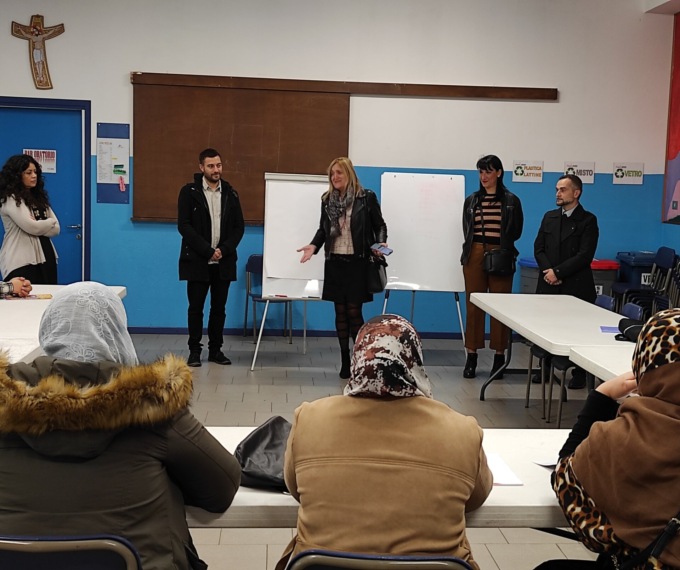 Prima lezione per il corso di italiano per stranieri