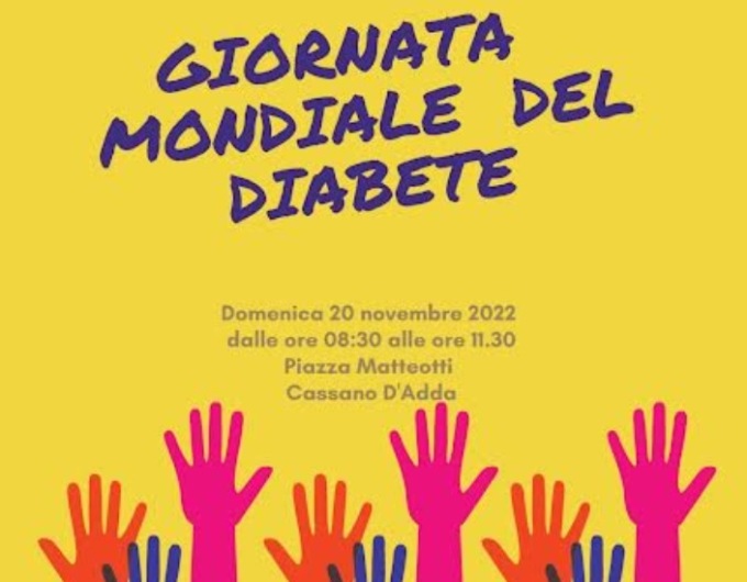 Giornata mondiale del diabete, anche Cassano d’Adda è in prima fila