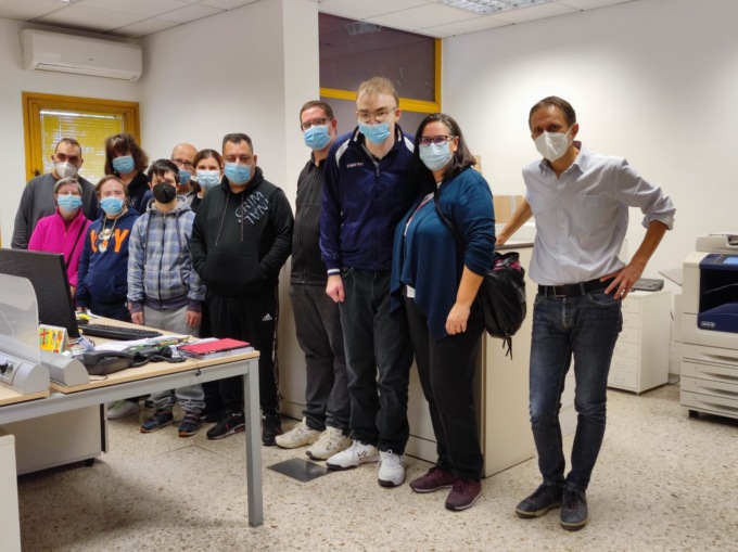 I ragazzi del Cse People di Segrate in visita alla redazione della Gazzetta
