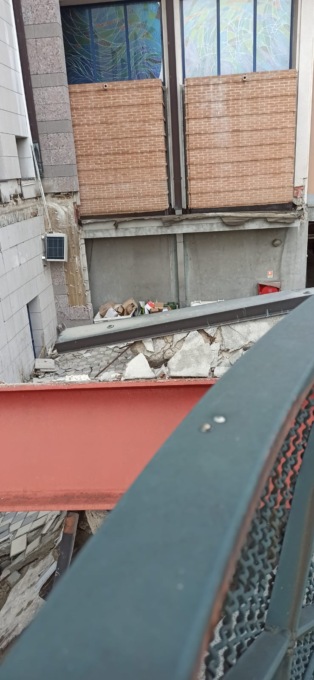 Cernusco sul naviglio tettoria crollata al fatebenefratelli