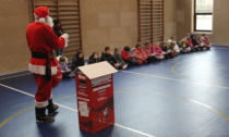 Babbo Natale in visita alle scuole di Trezzo sull'Adda... Grazie alla Gazzetta!