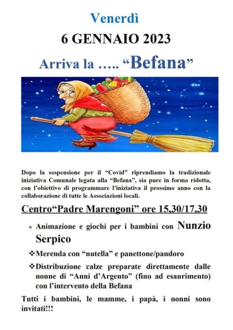 Trezzano Rosa è pronta ad accogliere la Befana