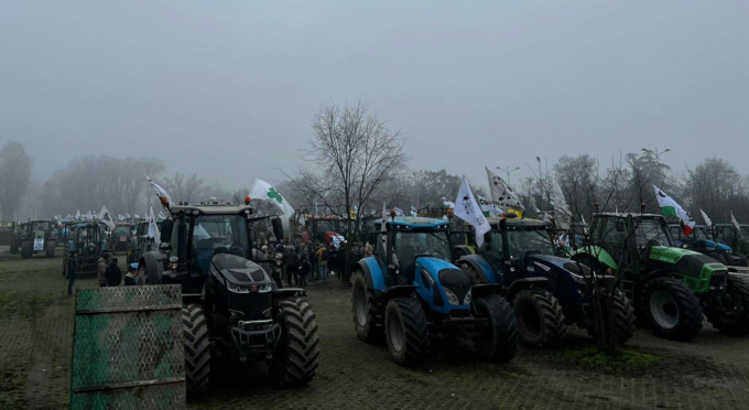 All’Idroscalo i trattori di Copagri in protesta contro la crisi del settore