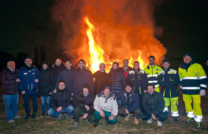 Bellinzago, il falò di Sant’Antonio è stato rinviato a giovedì
