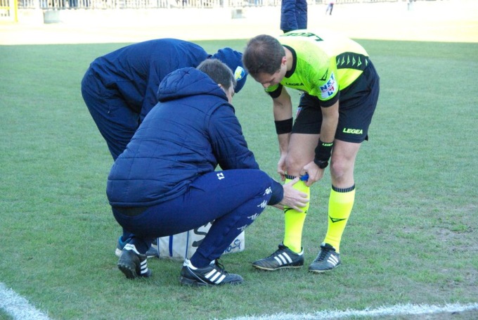 Infortunio dell’arbitro, la partita della Giana rinviata a data da destinarsi