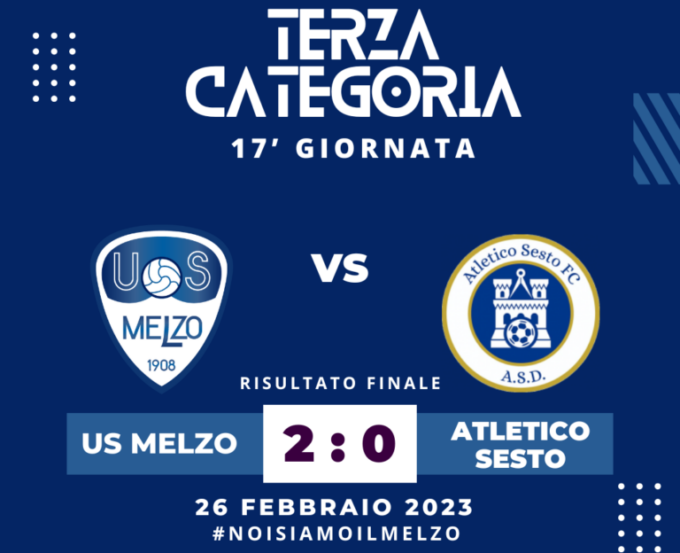 L’Us Melzo vince ancora e sogna l’aggancio ai playoff per la Seconda categoria