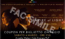 Cinquanta biglietti in regalo con la Gazzetta per l'evento speciale del Cinema Arcadia di Melzo