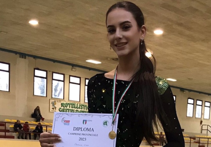 Gaia Grimoldi di Brugherio incoronata campionessa provinciale di pattinaggio artistico