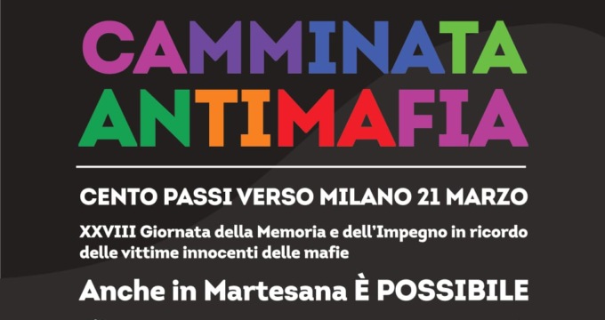 Cento passi verso Milano: la camminata antimafia della Martesana parte da Pioltello
