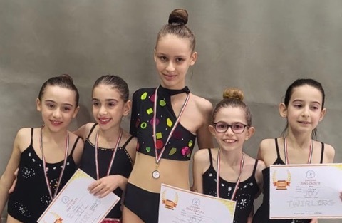 La stagione parte alla grande per le giovani atlete del Twirling Cernusco