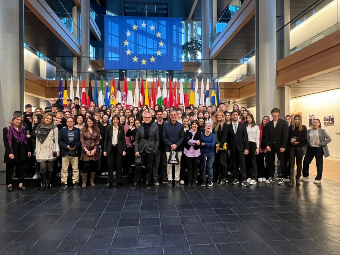 Da Inzago a Strasburgo, 115 studenti del Bellisario in visita al Parlamento europeo