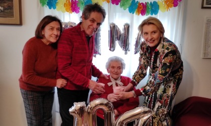 Tanti auguri alla signora Dina: a 104 anni è la donna  più anziana di Pioltello