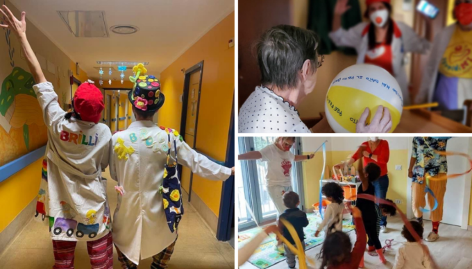 Un coro al femminile per sostenere i clown in corsia di Segrate