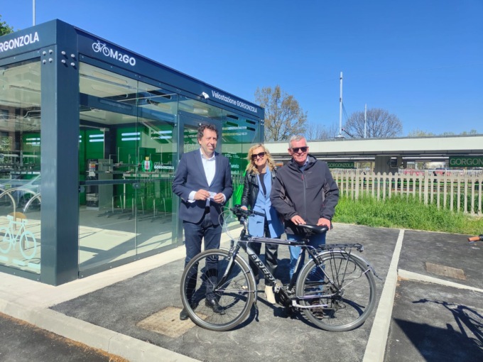 Inaugurata la velostazione “Gorgonzola”