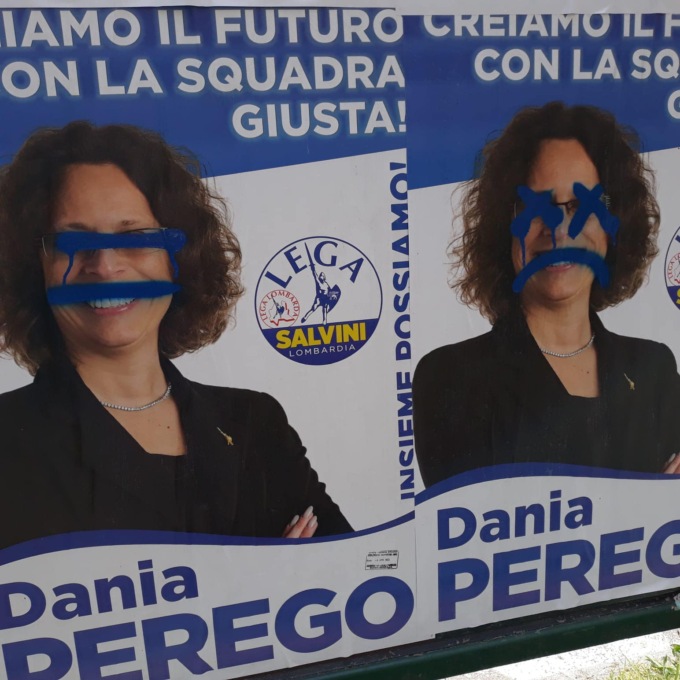 Vandalizzati i manifesti della Lega a Cologno Monzese