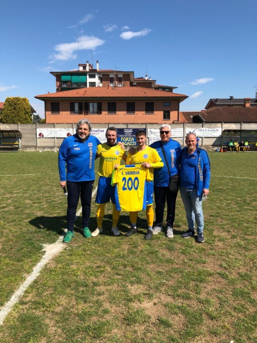 Simone Gerosa, bandiera gialloblu: 200 presenze con l’Oratorio Pessano