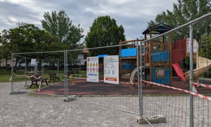Gorgonzola, lavori in corso al parco della Corte dei Lantieri: sarà chiuso un mese