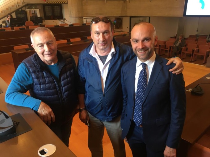 Roberto Assi con Maurizio Ronchi e Angelo Bosisio
