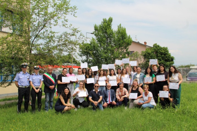 Educazione stradale: consegnati gli attestati agli studenti del Bellisario di Trezzo