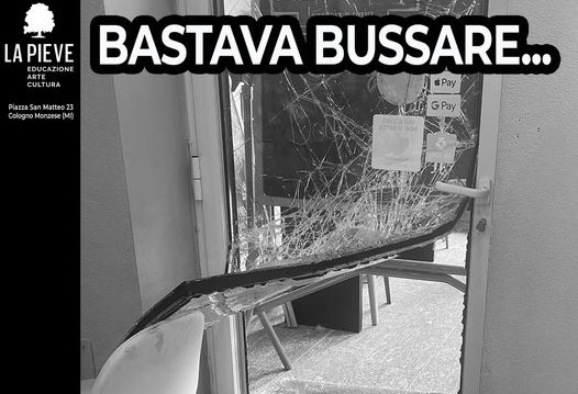 Vetrina sfondata e danni, i ladri prendono di mira un locale di Cologno Monzese gestito da due associazioni
