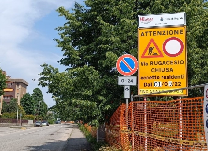 Cantieri Cassanese Bis, via Don Sturzo a senso unico e alternato per cinque giorni