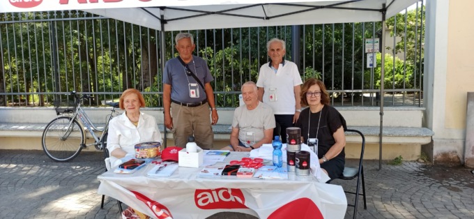 L’Aido di Brugherio in piazza con l’Avis