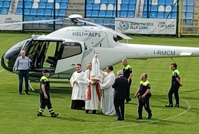 La Madonna pellegrina di Fatima ha salutato Gorgonzola