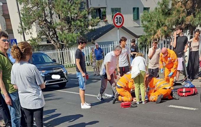 Travolto all’improvviso, elisoccorso a Cernusco sul Naviglio