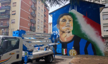 Un murale di 9 metri di Javier Zanetti: Pioltello si tinge di nerazzurro. Ecco chi lo ha realizzato
