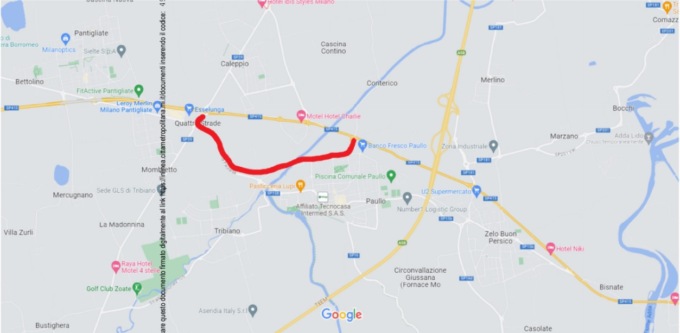 Chiusura del Ponte Muzza, disagi per chi usa la Paullese