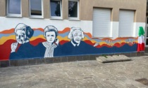 Un murales sulla facciata delle scuole medie di Vignate, per essere "Tali e pari"