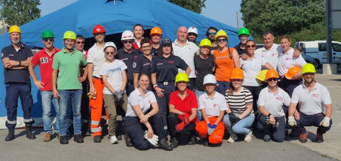 Brugherio, volontari del Cisom in azione