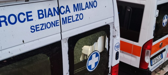 La Croce Bianca di Melzo è ko, il maltempo danneggia sede e ambulanze