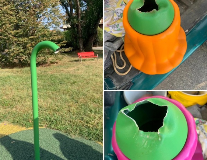 Adolescenti vandalizzano il parco giochi: beccati e multati dalla Polizia Locale di Carugate