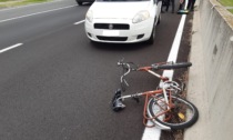 Ciclista investito sulla rotonda della Cassanese: arriva l'elisoccorso