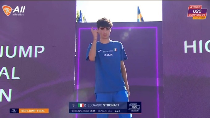Edoardo Stronati d’argento agli Europei di Gerusalemme