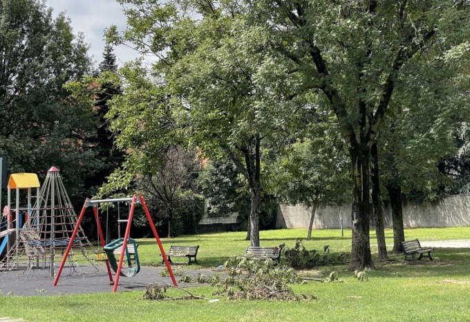 Dopo la tempesta, a Carugate sono stati riaperti parchi e giardini pubblici