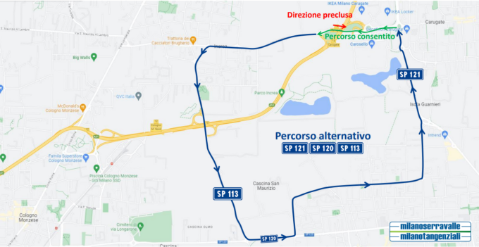 Ponte sulla Tangenziale Est tra Carugate e Brugherio, il cantiere si allunga di due settimane