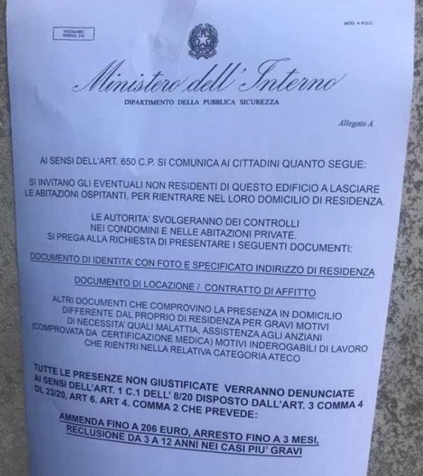 Volantini “truffa” nei comuni della Martesana per controlli in casa del Ministero: “Non aprite a nessuno”