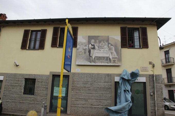 Gorgonzola, tutte le foto dell’inaugurazione del pannello manzoniano