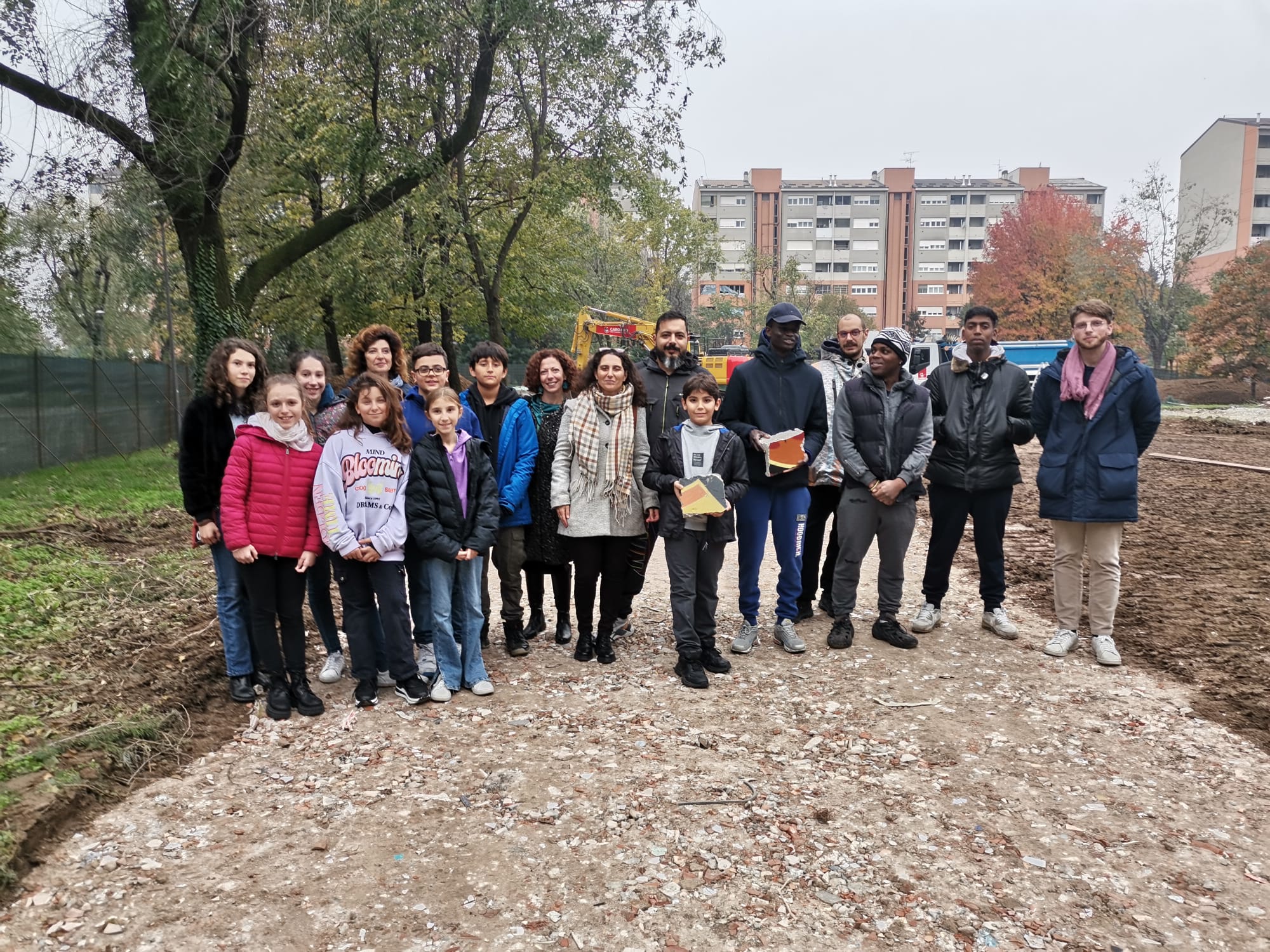 The Abba Wall in Cernusco sul Naviglio was demolished to make way for the new nursery school