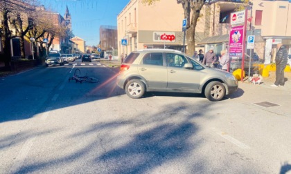 Trezzo: investito da un'auto, ferito ciclista 86enne