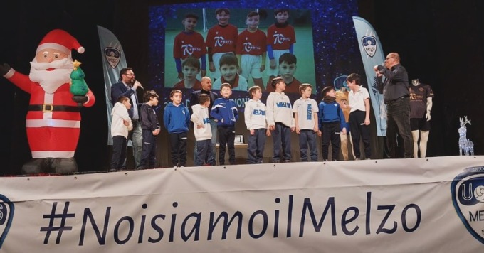 Il Natale dell’Us Melzo 1908 festeggiato con calciatori, famiglie e volontari