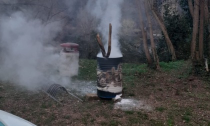 Fuoco al Parco Adda Nord e incidente, doppio intervento della Polizia a Trezzo