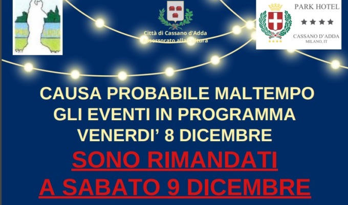 Festa dell’Immacolata annullata a Cassano d’Adda