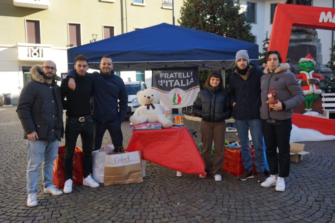 Raccolta solidale di Gioventù nazionale a Melzo e a Gorgonzola