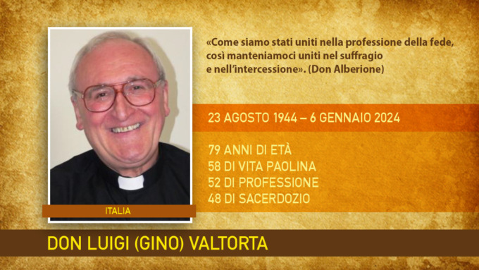 L’ultimo saluto a don Luigi Valtorta